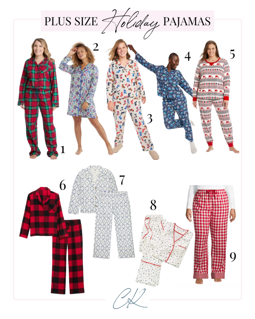 Plus Size Holiday Pajamas To Match Your Family - www.carlakiley.com