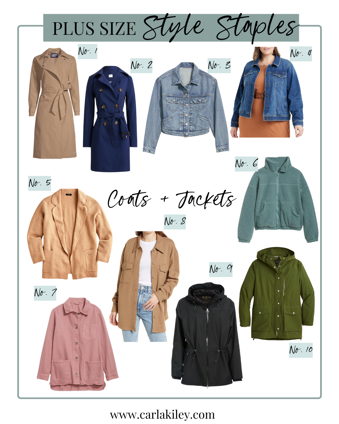 10 Plus Size Lightweight Jackets You Need for Spring - www.carlakiley.com