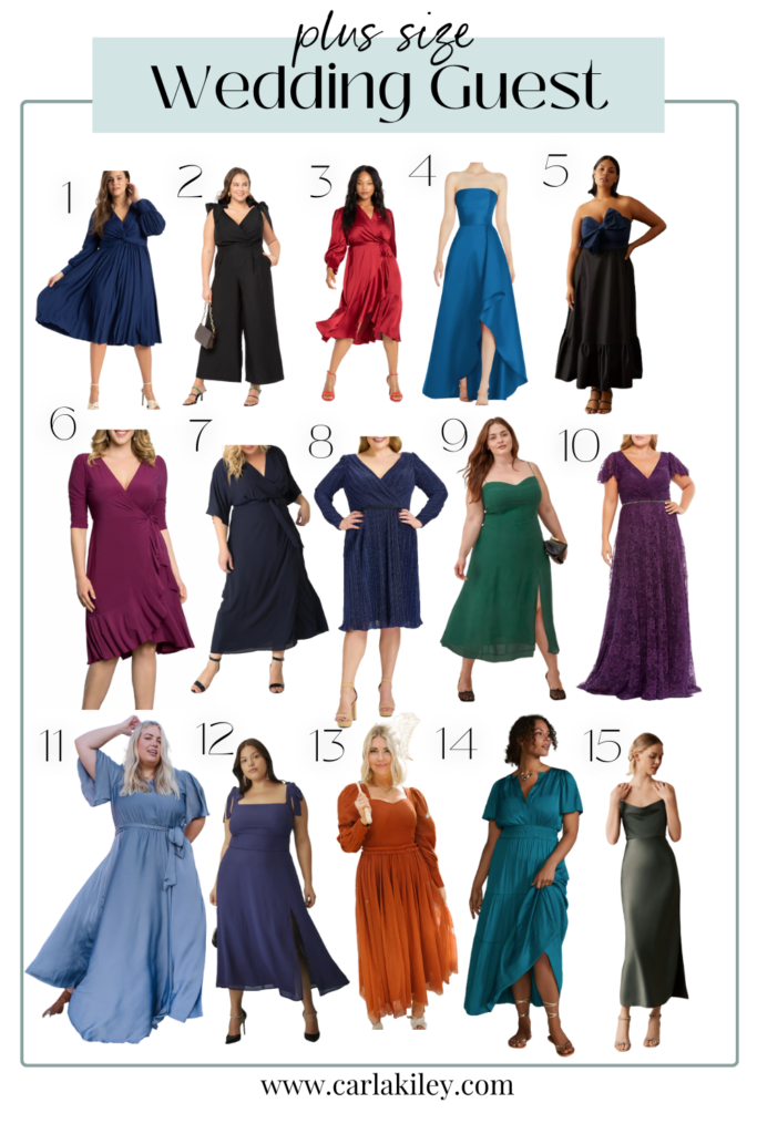 wedding guest dresses for plus size