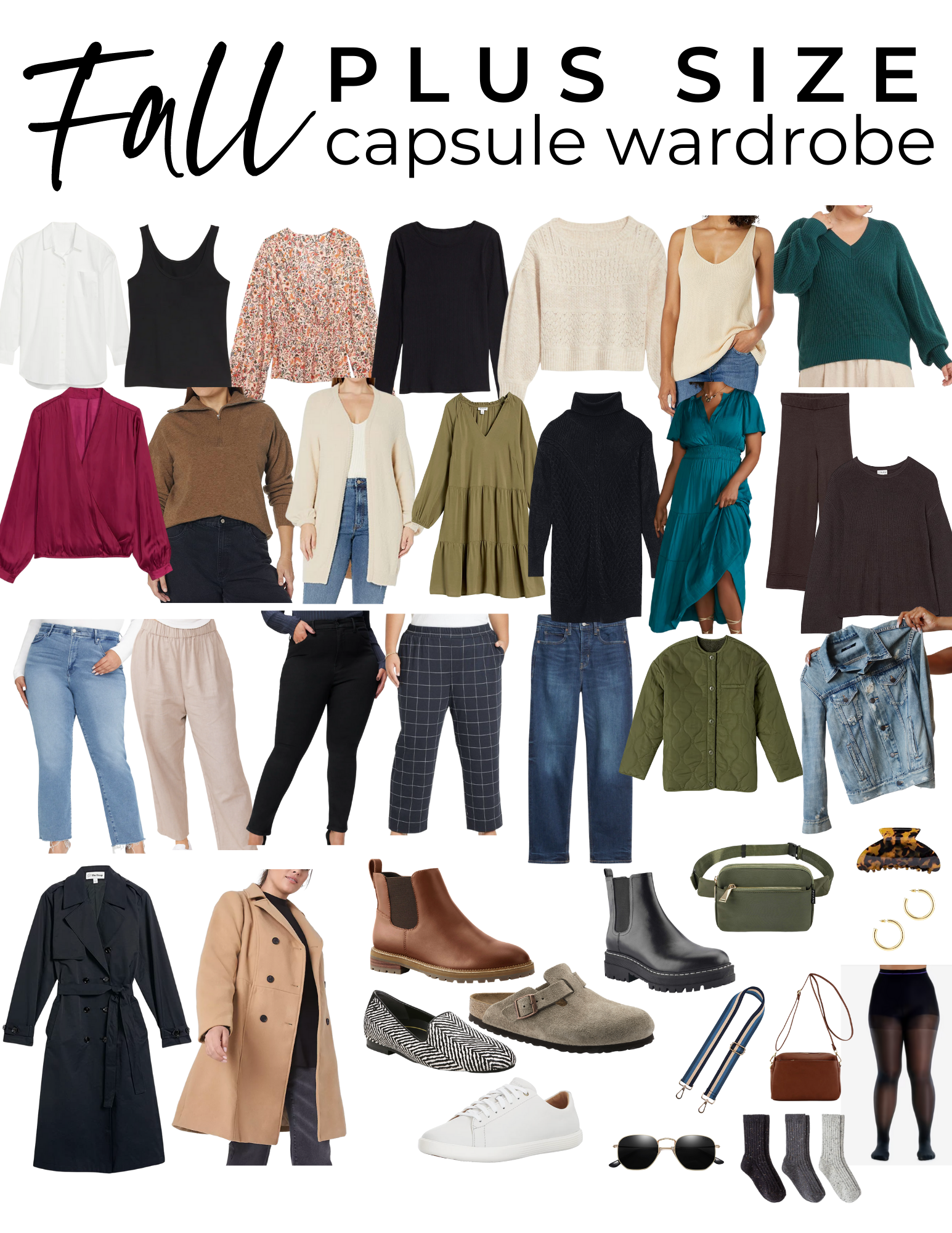 Plus Size Capsule Wardrobe  Your Guide to Plus Size Fall Fashion 