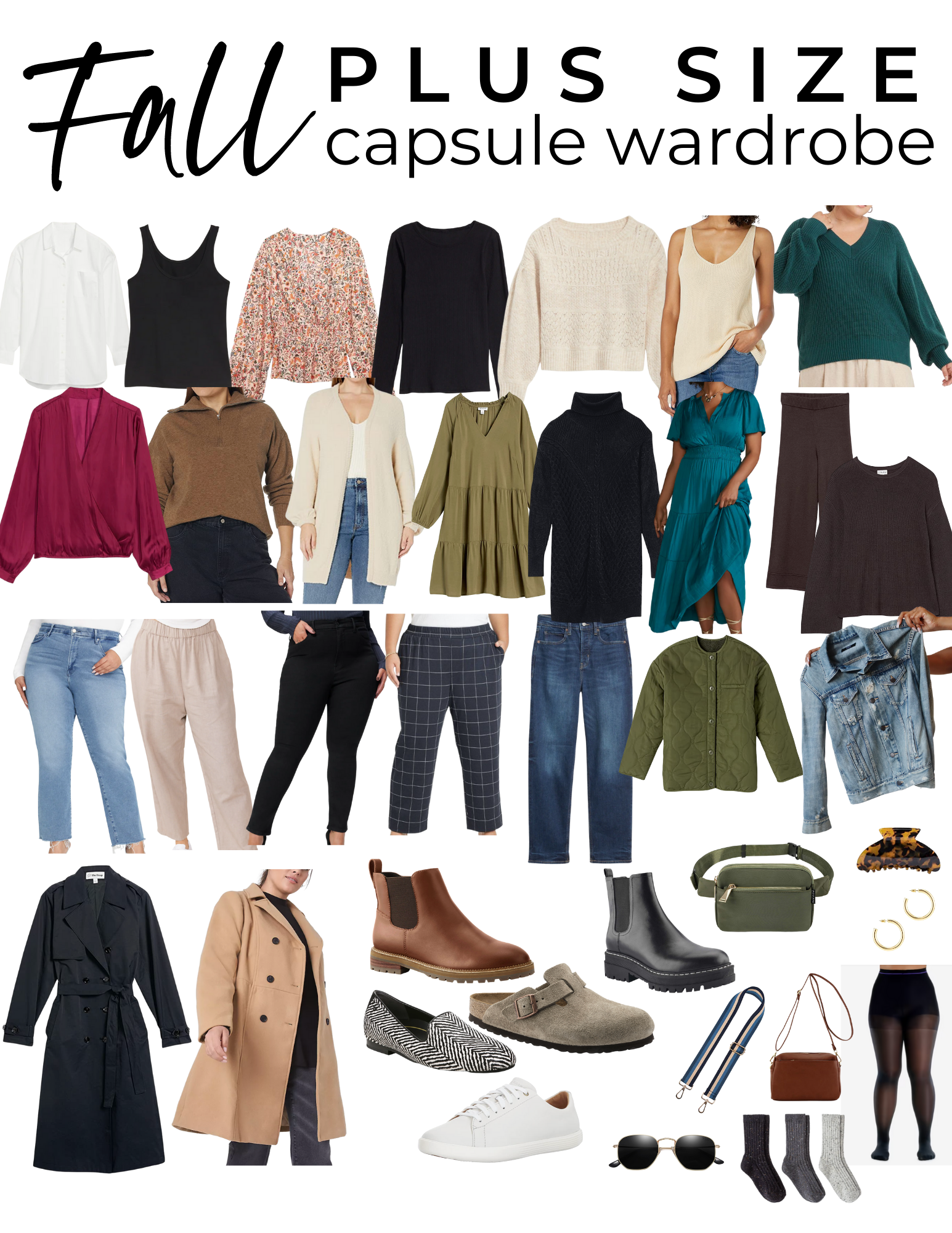 Plus Size Capsule Wardrobe  Your Guide to Plus Size Fall Fashion