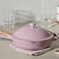 a pink sauté pan that can be given as a gift idea for 50 year old woman