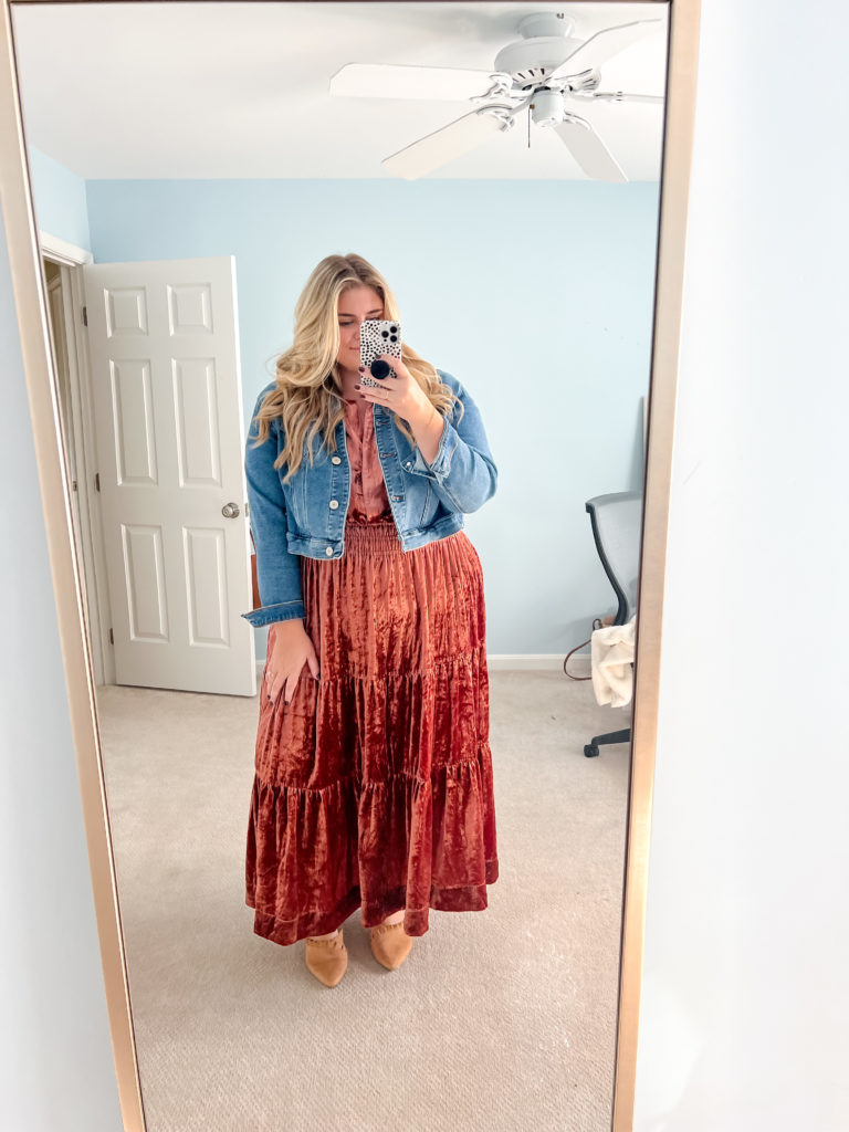 Velvet Floral Pants - Holiday Outfits